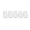 5 Pcs Transparent Toothbrush Head Covers, Portable Toothbrush Covers & Protective Cases, Quality Travel Toothbrush Head Protector Caps for Home Outdoor Camping Hiking & Business Trips Value Pack