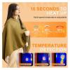 Portable Heated Shawl, 2026 New Portable Heated Blanket Shawl Wraps for Women, Cordless Heated Blanket with 3 Heating Levels for Home Camping Travel(Apricot) view 4