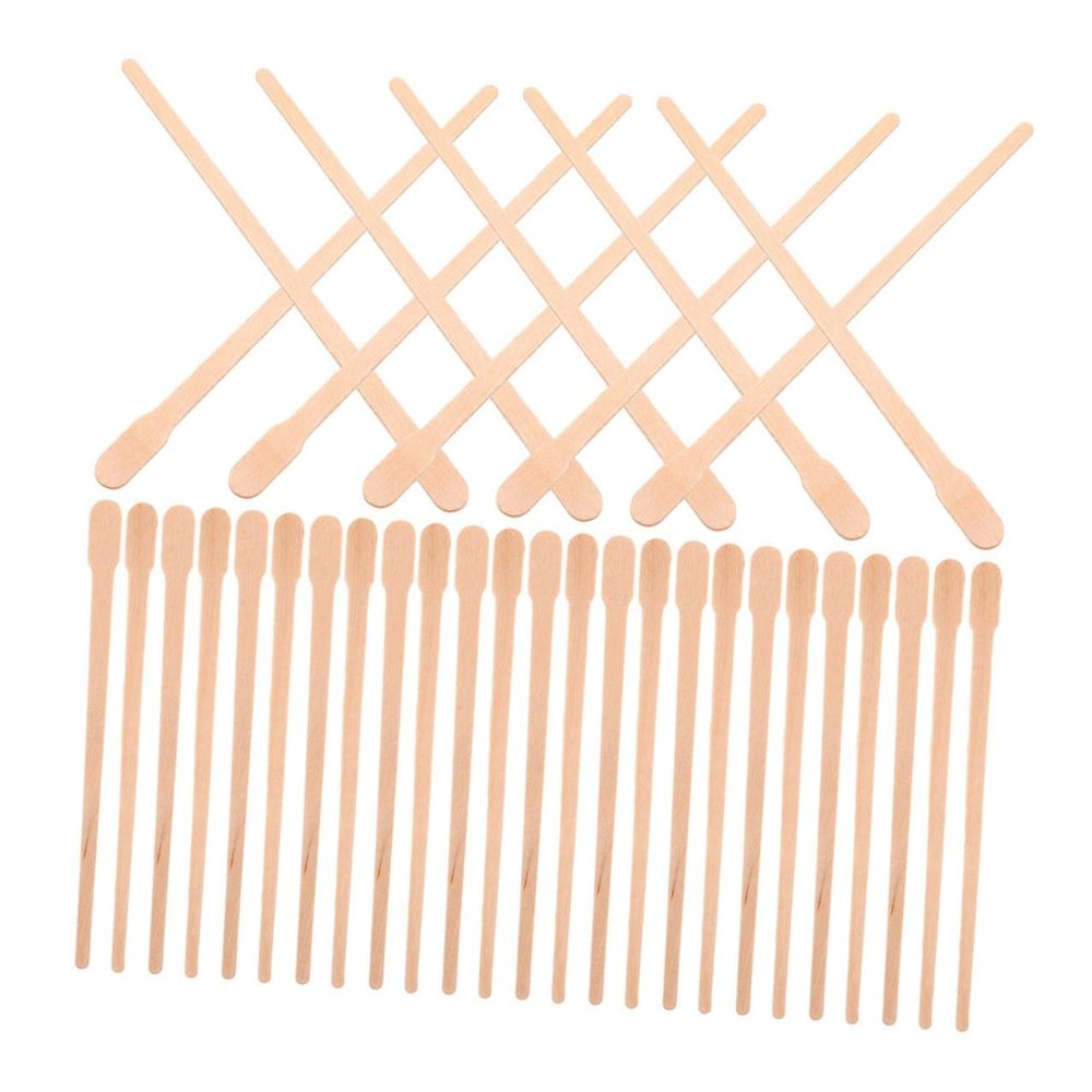 Angoily 800pcs Hair Removal Wax Stick Wooden Body Eyebrow Lip Nose Waxing Applicator Sticks for Facial Hair Removal and Smooth Skin Single Use Wax