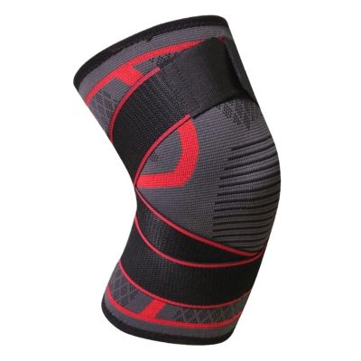 1pc Dual-purpose Pressurized Knee Pads With Detachable Knee Pads For Fitness And Running(Red,L)