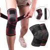 1pc Dual-purpose Pressurized Knee Pads With Detachable Knee Pads For Fitness And Running(Red,L) view 2