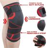 1pc Dual-purpose Pressurized Knee Pads With Detachable Knee Pads For Fitness And Running(Red,L) view 4