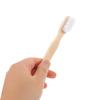 VICASKY Denture Cleaning Brush Set Nylon Bristles Dual Brush Head Shape 8pcs with Ergonomic Anti-Slip Bamboo Handle for Dentures Oral Appliance Care at Home and Travel view 4
