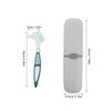 Abaodam Denture Cleaning Toothbrush Travel Case for Retainer Storage and Cleaner False Teeth Care Tools Braces Travel Case view 2