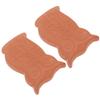 Toyvian 2pcs Moisture Clay Owl Shaped Terracotta Sugar Storage Saver Absorber for Kitchen Pantry Baking Jars view 1