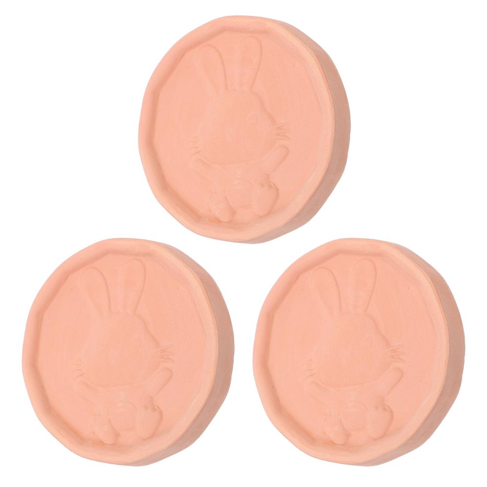 DECHOUS 3pcs Terracotta Brown Sugar Keeper Discs Moisture Absorber for Food Storage Containers, Pantry Humidifier and Cookie Softener, Sugar Saver Insert for Dried Fruits and Spice Jars