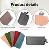 6Pcs Soft Glasses Cases, Multicolor Reading Glasses Case, PU Leather Spectacle Cases, Portable Sunglasses Pouch, Eyeglasses Bags for Women Men Kids (Red/Purple/Pink/Blue/Green/Black) view 3