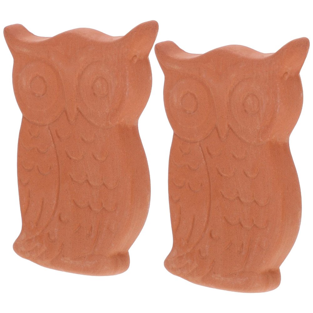 BESPORTBLE 2pcs Moisture Clay Owl Shaped Terracotta Sugar Absorber for Baking Jars Storage Pantry Organization