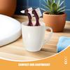 VICASKY 2pcs Double-Headed False Toothbrush Denture Cleaning Brush Hard Bristles for Partial Denture Care view 3