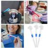Abaodam 8pcs Soft Retainer Brush Cleaner Double-Sided Professional Small Denture Brushes for Elderly Travel-Friendly view 3