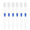 BELLIFFY 6pcs Double Sided Denture Cleaning Brush Hard Bristle Toothbrush Shaped for Retainer Cleaning Adaptive Portable for Elderly Adults view 1