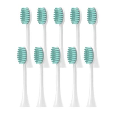 10pcs Replacement Toothbrush Head Compatible for H-X2033/H-X2421/ HX-2431/HX-2451/HX2461/HX2471/HX2023