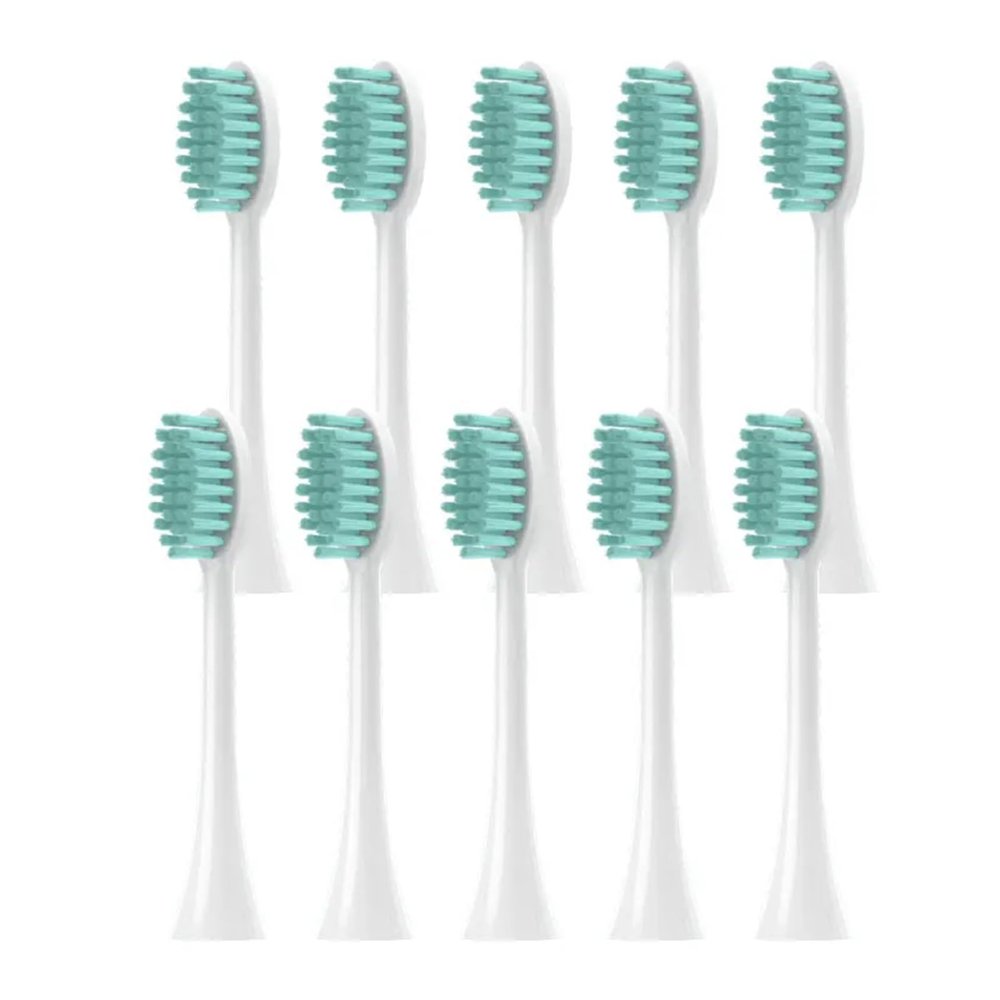 10pcs Replacement Toothbrush Head Compatible for H-X2033/H-X2421/ HX-2431/HX-2451/HX2461/HX2471/HX2023