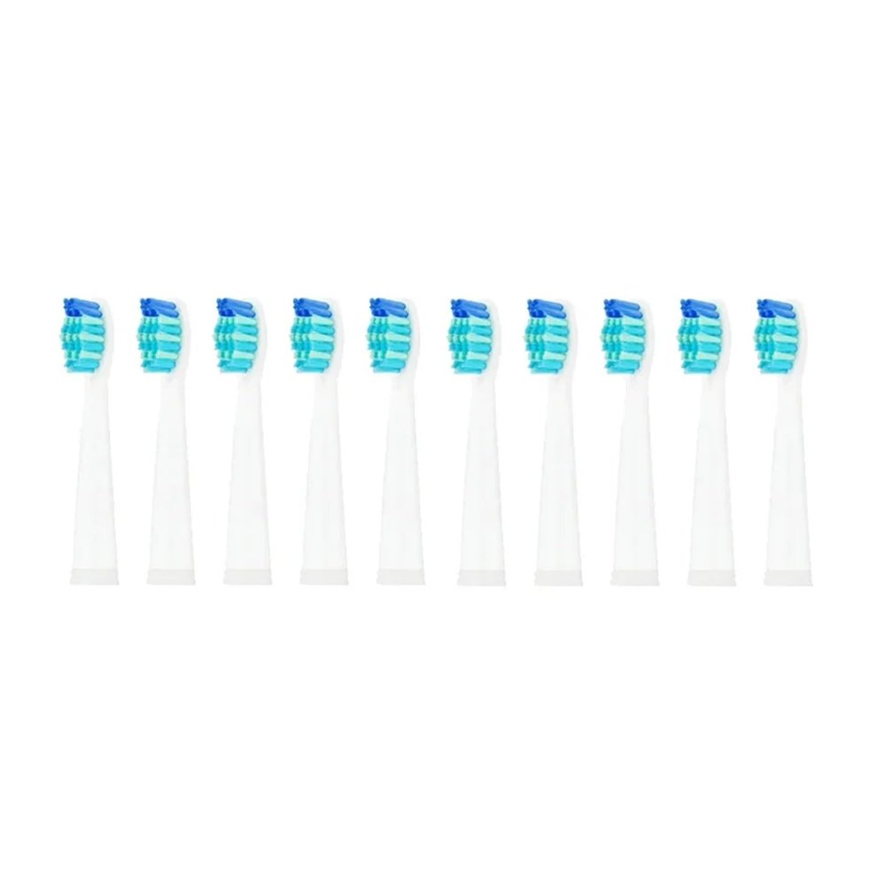 10Pcs Replacement Brush HeadsCompatible for Toothbrush FW/SG 507/508/515/551/917/959/908(10pcs White)