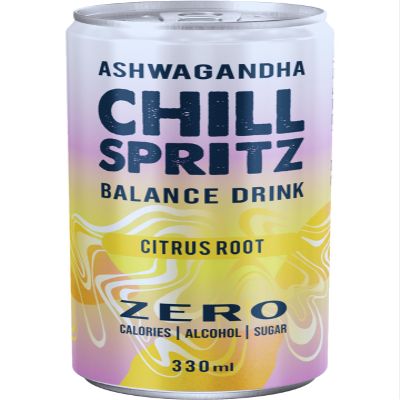 Chill Spritz functional soda drink with Ashwagandha (6 x 330 ml, Citrus Root)