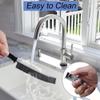 5Pcs Crevice Cleaning Brush, Multifunctional Crevice Gap Groove Cleaning Brush Tools with Hard Bristle, Small Spaces Scrub Brushes for Narrow Corners in Home Window Kitchen Tile Bathroom (White) view 3