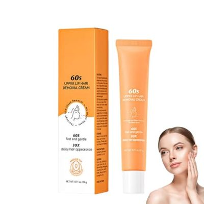Barebliss Facial Hair Removal Cream, Barebliss Hormonal Hair Remover, Upper Lip Hair Remover Cream, Gentle & Effective Depilatory For Face, Upper Lip, Chin For All Skin Types (1 pcs)