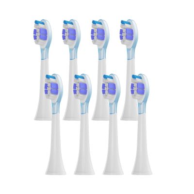8Pcs Replacement Brush HeadsCompatible for Philips HX6064 HX6930 HX6730 Electric Toothbrush Vacuum(PS Purple)