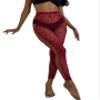 2-piece Pack Thin Leopard Print Hollowed Out Fishing Net Stockings, Women's Sexy Lace Open Crotch Socks view 1