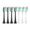 4/7 Pcs Sonic Electric Toothbrush Heads Compatibility for Xiaomi SOOCAS X3 X5 X3U X1 V1 V2 SOOCARE Head Bristle Replacement Nozzles with Anti-dust Cap(4Black 3White)