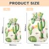 Green Cactus Cream Hot Water Bottles with Soft Cover Hand Feet Warmer Hot Water Bag for Pain Relief Small view 3