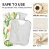 Green Cactus Cream Hot Water Bottles with Soft Cover Hand Feet Warmer Hot Water Bag for Pain Relief Small view 4