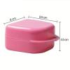 Denture Case 30 Pcs Dental Storage Box Denture Tray Orthodontic Braces Retainer Case Protective Vent Holes(30Pcs Blue) view 4