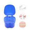 Denture Case 1Pc Denture Bath Box Dental False Teeth Storage Case with Hanging Net Container Artificial Tooth Organizer(1Pc Yellow) view 4