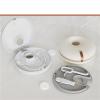 Denture Case Denture Retainer Case Portable Double-Layer Circular Braces Orthodontic Storage Container Aligner Organizer(Cream White) view 4
