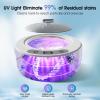 Tulbeys Ultrasonic Retainer Cleaner,49kHz Retainer Cleaner Machine, 4 Modes Ultrasonic Cleaner for Dentures, Nightguards, Sport Mouth Guards, Braces, Toothbrush Heads, Jewelry view 3