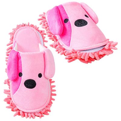 IMIKEYA Mop Slippers and Non-slip Soles Detachable with Chenille Cotton Material Reusable Good Absorbency Practical Home Cleaning Footwear for Indoor Use in Office and Bathroom