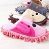 IMIKEYA Mop Slippers and Non-slip Soles Detachable with Chenille Cotton Material Reusable Good Absorbency Practical Home Cleaning Footwear for Indoor Use in Office and Bathroom view 2