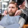 GALPADA Sturdy Beard Shaving Apron for Men, Waterproof Polyester Beard Cutting Bib with Foldable Design, Practical Shaving Hair Catcher Suitable for Wash Basin Use view 4