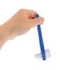 Homoyoyo 2pcs Denture Toothbrush Double-Head Small Brush Head Hard Bristles Oral Blind Area Cleaning Tool for Braces and False Teeth Care with Non-Slip Grip view 1