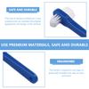 Homoyoyo 2pcs Denture Toothbrush Double-Head Small Brush Head Hard Bristles Oral Blind Area Cleaning Tool for Braces and False Teeth Care with Non-Slip Grip view 3