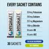 SCI-MX Electrolyte & Vitamin Hydration Powder Sticks 30 Sachets: Blue Raspberry & Tropical Flavours Energy Hydration Recovery Immunity Vegan + Caffeine-Free view 3