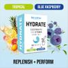 SCI-MX Electrolyte & Vitamin Hydration Powder Sticks 30 Sachets: Blue Raspberry & Tropical Flavours Energy Hydration Recovery Immunity Vegan + Caffeine-Free view 4