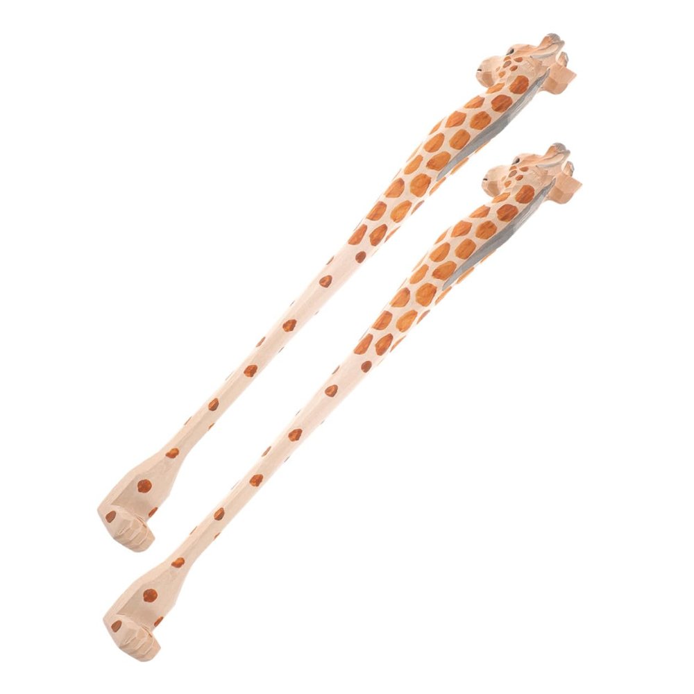 SWETRACE 2pcs Wooden Back Scratchers with Long Handle Lightweight Wood Scratchers for Men and Women Featuring Artistic Woodcarving and Comfortable Grip, for Office and Housewarming Gifts