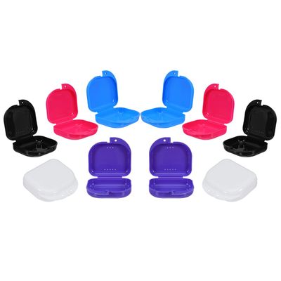 LOLIPPYY 10pcs Braces Storage Box Slim Retainer Case Cute Portable Denture Holder Leak Aligner Box Orthodontic Appliance Case for Travel