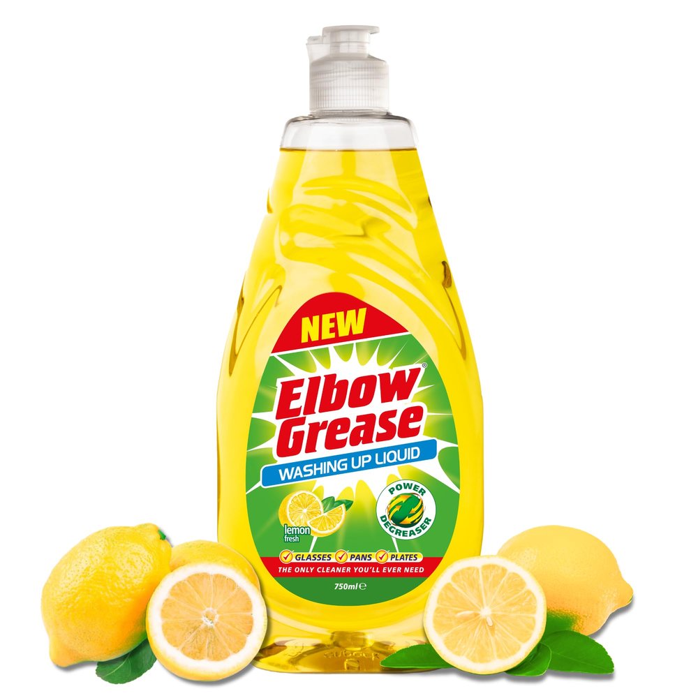 Elbow Grease Washing Up Liquid (Lemon, 750ml)