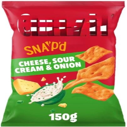 Cheese Sour Cream & Onion Snacks 150g (Pack Of 4) Delicious Tasty Treat Perfect For Sharing With Friends And Family