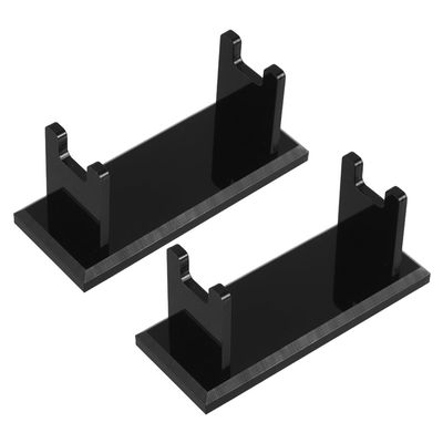 BAZEITFLOW 2pcs Men's Razor Stand Acrylic Holder for Shaving and Brush Organizer Stable Storage for Bathroom Countertop