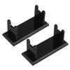 BAZEITFLOW 2pcs Men's Razor Stand Acrylic Holder for Shaving and Brush Organizer Stable Storage for Bathroom Countertop view 1