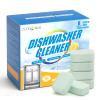 OOOFLOWER 6-Pack Dishwasher Cleaner Tablets, 20g Upgraded Deep Cleaning Descaler, Lemon Scent, Removes Odor, Limescale & Stains, Septic Safe, Fits All Dishwasher view 1