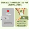 OOOFLOWER 6-Pack Dishwasher Cleaner Tablets, 20g Upgraded Deep Cleaning Descaler, Lemon Scent, Removes Odor, Limescale & Stains, Septic Safe, Fits All Dishwasher view 2