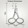 NewMark Nose Hair Scissors Professional Stainless Steel Nose Hair, Moustache Scissor for Men, Women with Rounded Tip for Trimming and Grooming view 3