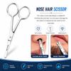 NewMark Nose Hair Scissors Professional Stainless Steel Nose Hair, Moustache Scissor for Men, Women with Rounded Tip for Trimming and Grooming view 4