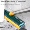 2 in 1 Floor Grout Scrub Brush with Long Handle,V-Shape Stiff Bristle Cleaning Brush with Squeegee 120Rotating for Cleaning Bathroom Glass Kitchen (Grey) view 4