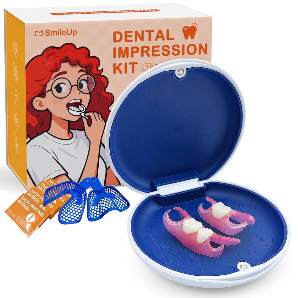 Custom Partial Dentures for Missing Teeth, Removable Dentures for Teeth, Fit Dentures False Teeth, Comfortable Temporary Teeth for Top and Bottom, Easy to Use, Create A Perfect Smile (3 Teeth)