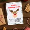 10 X Eco Friendly Magic Reindeer Food for Pupils | Personalised End of Term Christmas Seed Packet from Teacher | Reindeer Dust Bird Seed & Oats (No Glitter) | UK Made Mini Packet view 2